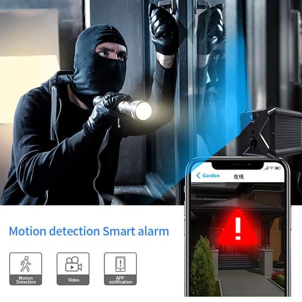 Mini Wifi Fjärrstyrd Rörelseaktiverad Kamera Spionkamera Övervakningskamera 1080P