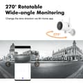 Miniatyrbild 4 av 6: 2K wifi IP smart utomhussäkerhetskamera med 32G minneskort, hem övervakningskamera, 15m mörkerseende