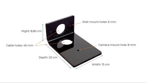 Kamerahylla medium transparent (VLSHELF-M)