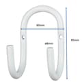 Pikkukuva 2 / 2: Vivolink Wall Cable Organizer valkoinen (VLCBLHOOK)