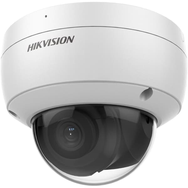 Hikvision Pro Series (alla) DS-2CD2183G2-IU - Nätverksövervakningskamera - kupol - dammtät/vattentät/vandalsäker - färg (dag & natt) - 8 MP - 3840 x 2 Svart, Vit