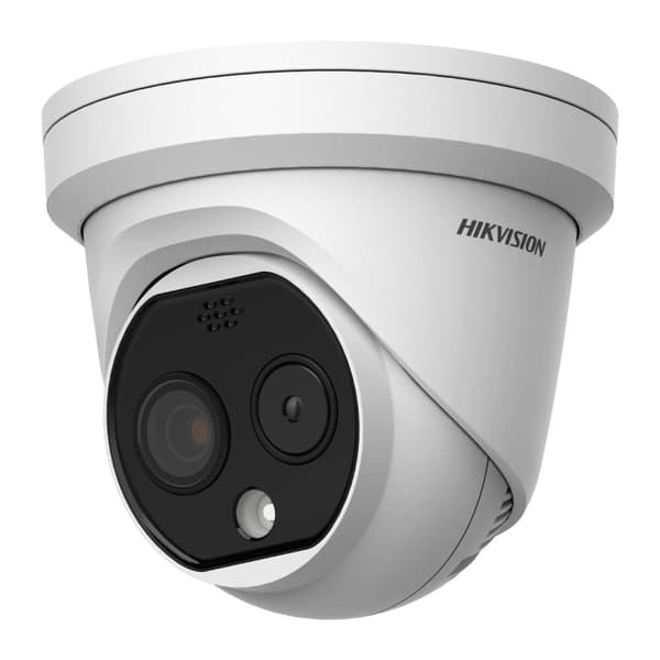 Hikvision HeatPro Series DS-2TD1228-2/QA - Termisk / netværksovervågningskamera - Turret - Farve (Dag&Nat) - 2688 x 1520 (optisk) / 256 x 192 (termisk Hvid