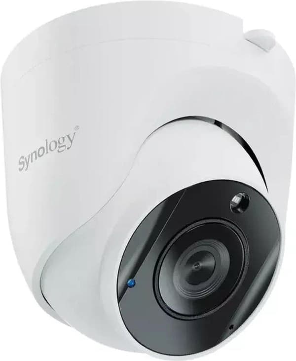 Synology TC500 - Verkon turvakamera - Pan/Tilt - Torni - Vedenpitävä - Väri (päivä ja yö) - 2880 x 1620 - Kiinteä polttoväli - Ääni - LAN 10/100 - TAA Valkoinen