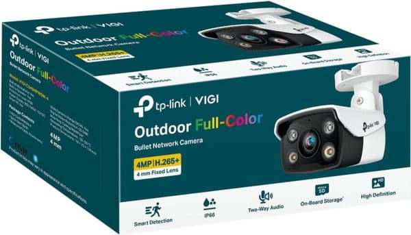 TP-Link VIGI C340 Bullet IP -turvakamera ulkokäyttöön 2560 x 1440 pikseliä katto/seinä/tanko (VIGI C340(2.8MM))