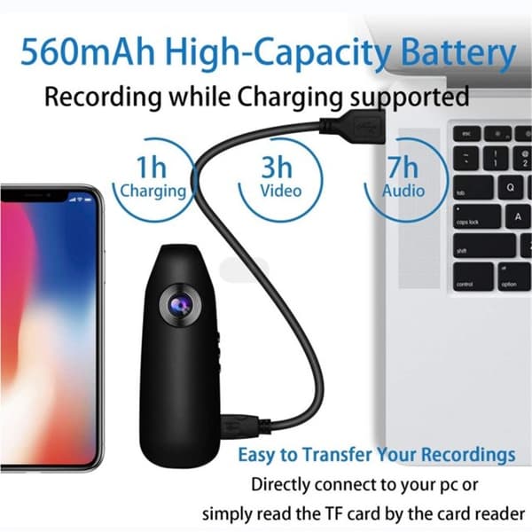 Mini Spionkamera / Övervakningskamera / WIFI Full HD