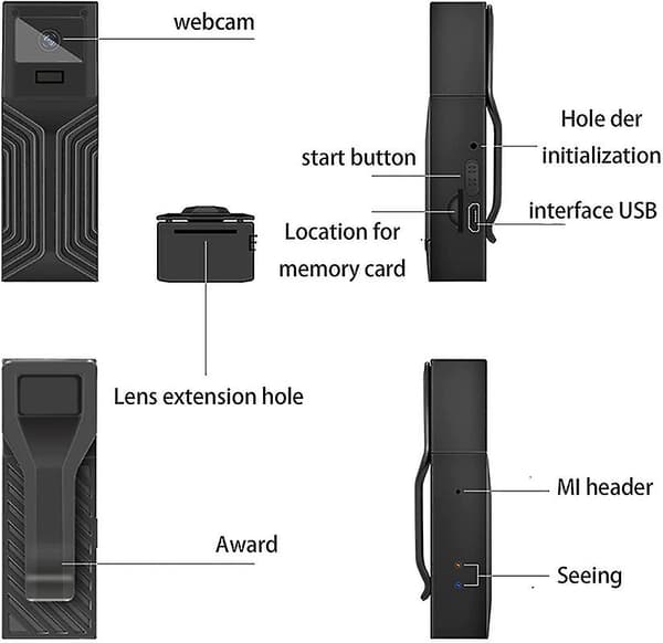 Mini Spionkamera / Övervakningskamera / WIFI Full HD