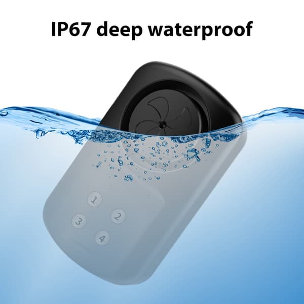 INF Alarmsensor for dører og vinduer IP67 vanntett Sort