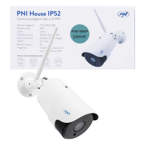 Pni Ip 52 Micro Sd Full Hd Sikkerhed Kamera Micro Sd Full Hd Hvid