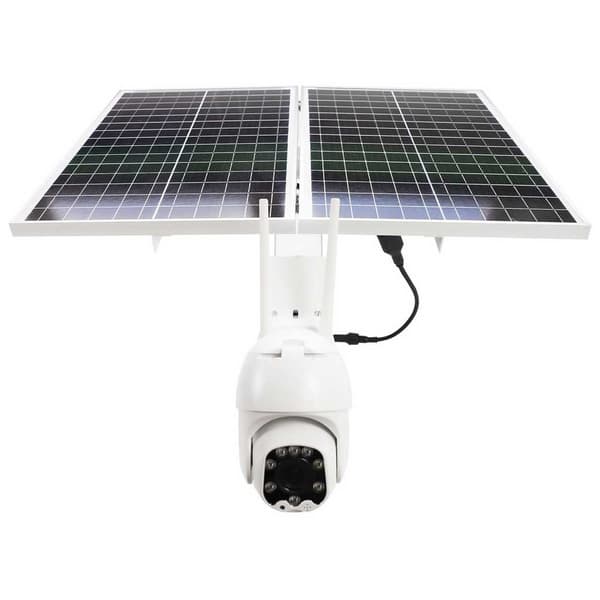 Pni Cámara Seguridad Con Panel Solar Ip60 Valkoinen