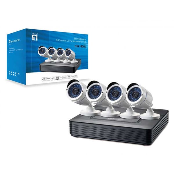 Level One Videoovervågningssæt Dsk-8001 Transparent
