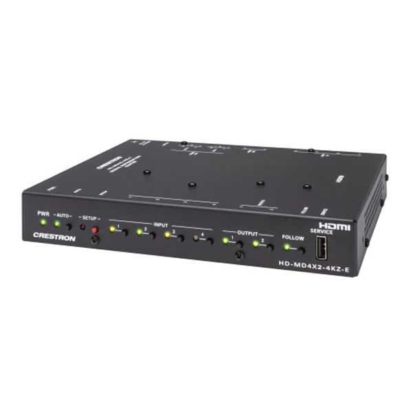 Crestron Video Switch Hd-md4x2-4kz-e 6511307 Sort,Søvfarvet