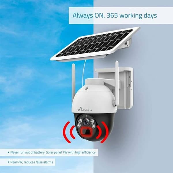 Nivian Övervakningskamera Nv-cam02s-solar4g