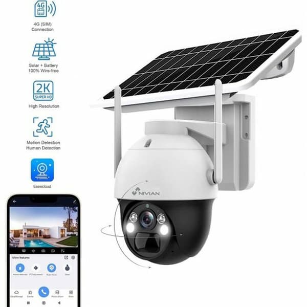 Nivian Övervakningskamera Nv-cam02s-solar4g