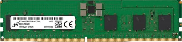 Palvelinmuistimoduuli ddr5 (16gb, rdimm, 4800 MHz, cl 40, 1.1 v, mtc10f1084s1rc48ba1r), Micron