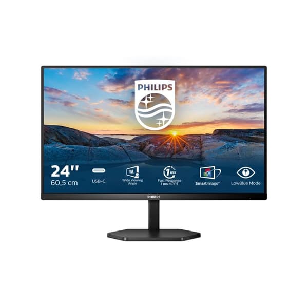 Philips 24E1N3300A/00 23,8p FHD IPS 75Hz 4ms 300cd/m2 HDMI USB-C 3,2 USB HUB x4
