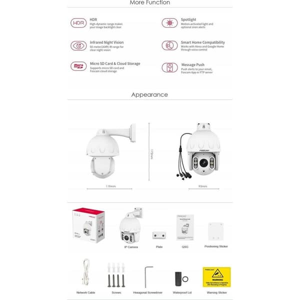 Turvakamera Foscam SD8EP