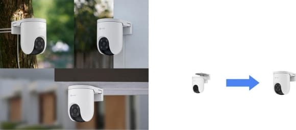 IP-kamera H8c 4G Hvit, Ezviz