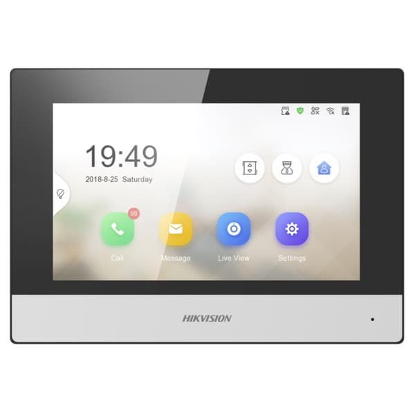 HIKVISION DS-KH6320-WTE1 video intercom monitor Sort, Sølv