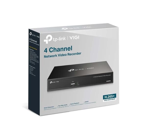 Net videobandspelare 4ch/vigi nvr1004h, Tp-link