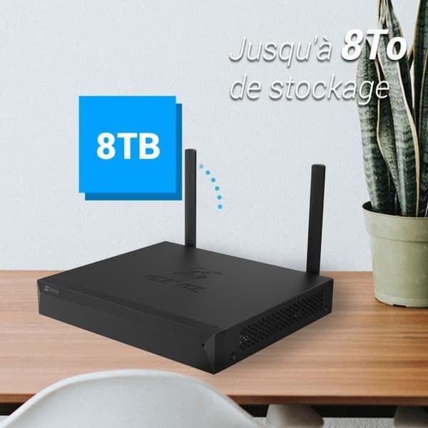 Trådlös NVR - EZVIZ - X5S - HDMI/VGA - Wi-Fi 100m - 8 TB - H.265 - ONVIF