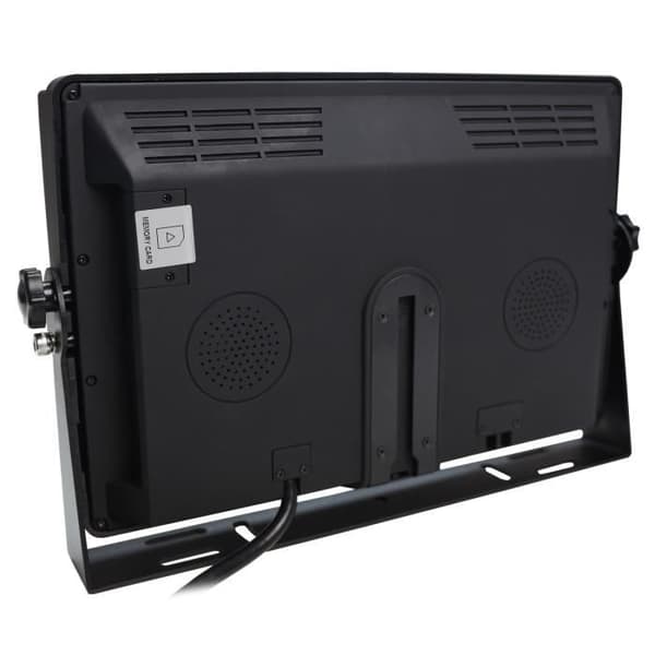 10,1" AHD 1080P bakre bildskärm i fordon med DVR för bildinspelning, 4 ingångar med ram och stativ,