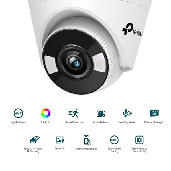 Cámara de Seguridad Vigi C440-w 4mp Full Color Wifi + SD 256gb