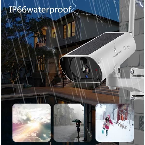 TD® K55A trådlös anslutning 2 miljoner pixlar 4x zoom IP66 vattentät lågeffekts 128G solpanelsövervakning