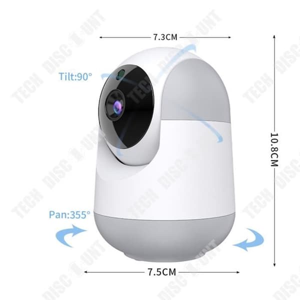 TD® WiFi trådlös kamera HD Night Vision Voice Intercom Cloud Storage 5G hemsäkerhetskamera