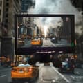 Miniatyrbild 3 av 4: HTBE® 7-tums högupplöst bilmonitor Tvåvägs videobackande busslastbil LCD-monitor