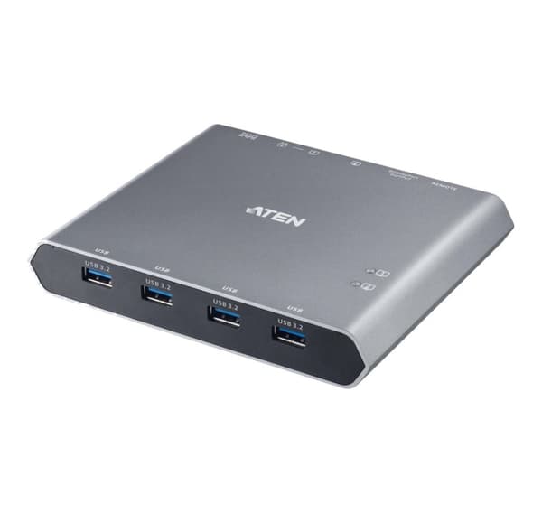 Aten, 2-porttinen 4K USB-C KVM Dock Switch, US3311 Hopea
