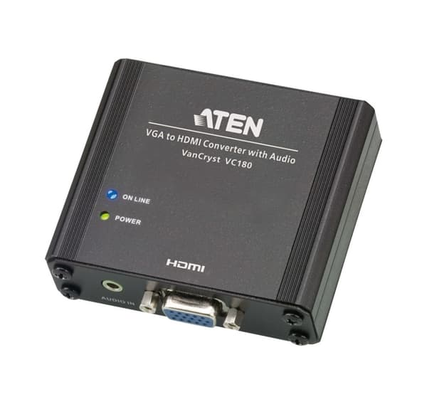 Aten, VGA/lyd til HDMI-konverter, VC180-AT-G