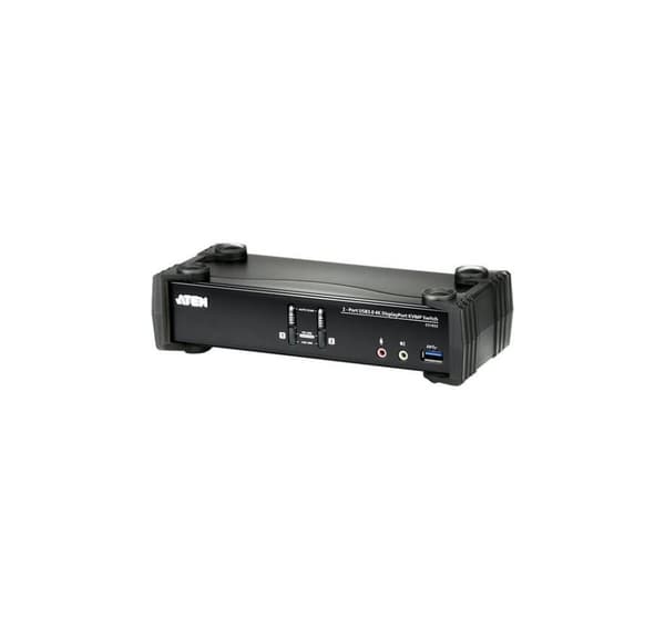 Aten, 2-ports USB 3.0 4K DisplayPort KVMP™-switch (kabler inkluderet), CS1922