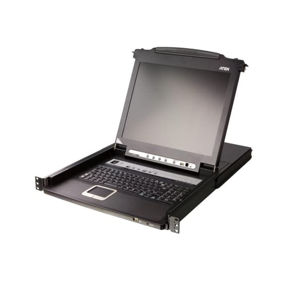 Aten, 8-ports PS/2-USB VGA 17" LCD KVM-switch med Daisy-Chain-port og USB Perifer Support, CL5708M