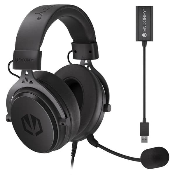 Endorfy Viro Plus Usb, Over Ear-hörlurar, extra tyg
