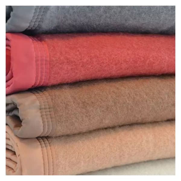 100% Pure Virgin Wool Dubbelsidig filt "Volta" 500 gr/m² Toison d'Or - Volta Myosotis Sky - 180 x 240 cm