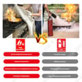 Miniatyrbild 3 av 4: TD 4-pack nödbrandfilt 100 x 100 cm Brandfilt för hemmet i glasfiber