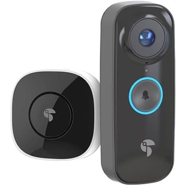 Trådlös Videodörrklocka - TOUCAN - Pro - Radar Rörelsedetektering - Video 1440p HD - Batteri 6500mAh