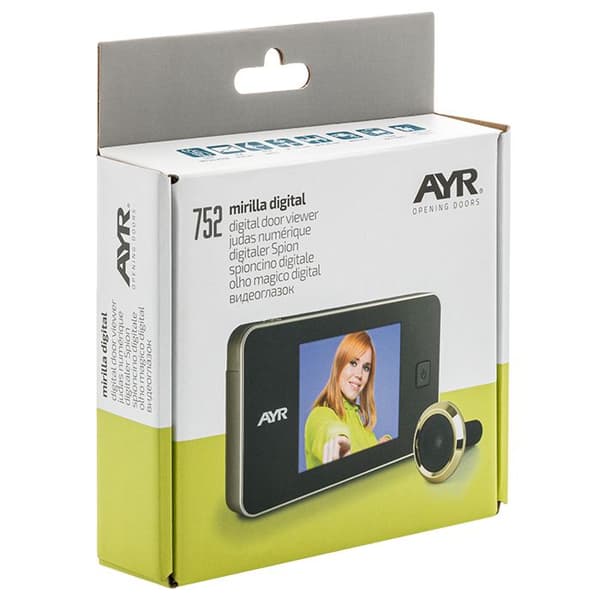 AYR - Digitalt titthål med kamera - Vit/Krom