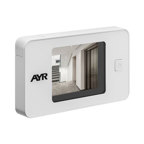 AYR - Digitalt titthål med kamera - Vit/Krom