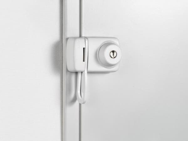 Abus Dörrlås - 589287 - 7535 W Lås med dörrlås för tunna dörrar Vit
