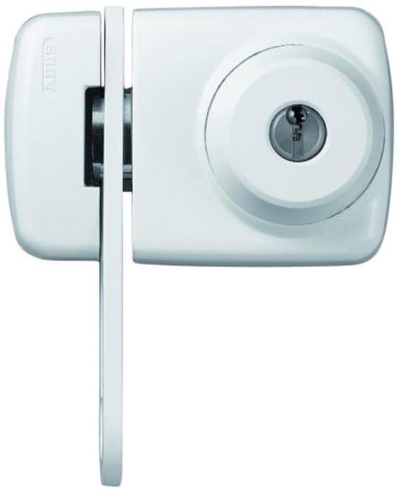 Abus Dörrlås - 589287 - 7535 W Lås med dörrlås för tunna dörrar Vit