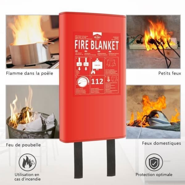 ELRO FB1800 Brandfilt - Stel - 1,8M x 1,2M
