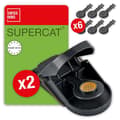 Miniatyrbild 1 av 4: Swissinno - 1 003 223 - 1 003 106 SuperCat 2 musfällor + 6 påfyllningsbeten