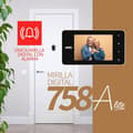 Miniatyrbild 3 av 4: Judas - ögon av dörr Ayr - AYR 758-A Lite - digital judas 758-A Lite med larm