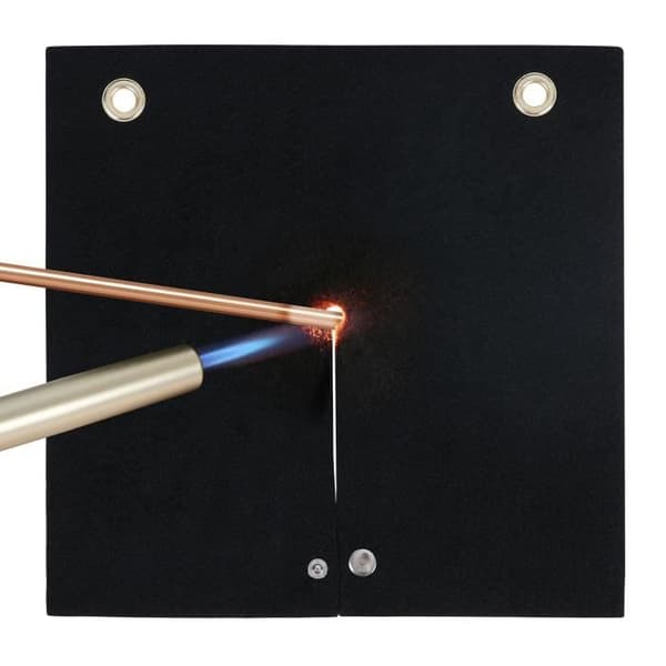 Flamskyddande svetsfilt-VEVOR-305x305 mm propankolfiber med metallgenomföringar-för kopparrör