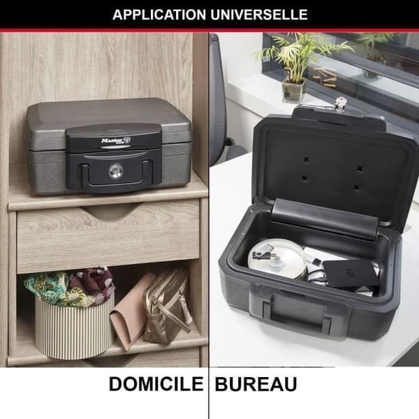 MASTER LOCK Säkerhetsfodral / Safe - Brandsäker och vattentät - Format S - 4,9L