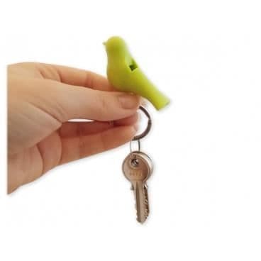 Nyckelhållare - Skjul - Ett par oskiljaktiga fåglar - PVC - Vit - 95x75x45 mm