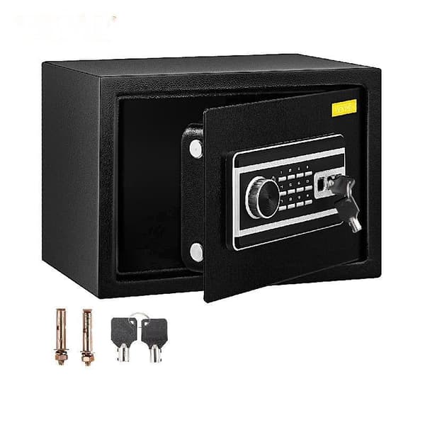 Digitaalisen Turvalukon Safe Box - 4 Lukitussysteemiä, Vahvaa Terästä & Sisäinen Matto