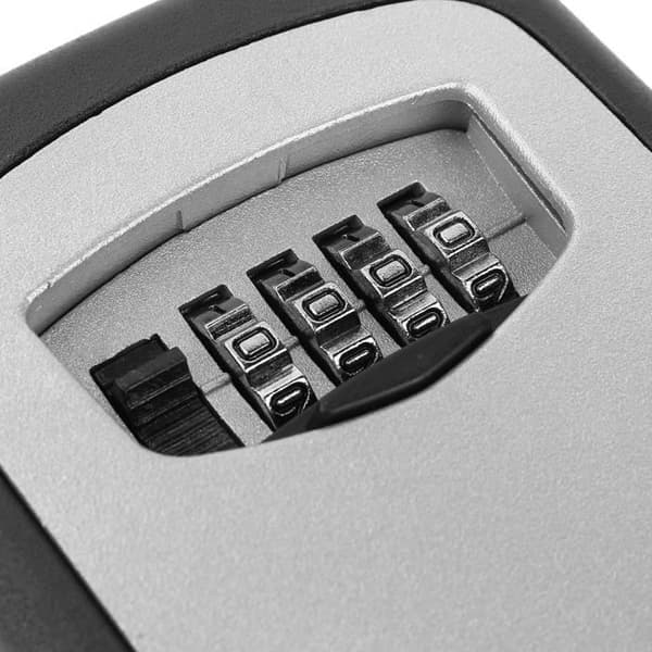 LIUX Secure Key Box Väggmonterad, Utomhusskåp med 4-siffriga lösenordsnycklar