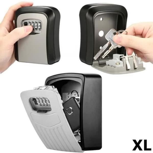AWY07217-Wolka Secure Key Box Superior Large Key Box med 4-siffrig numerisk kod